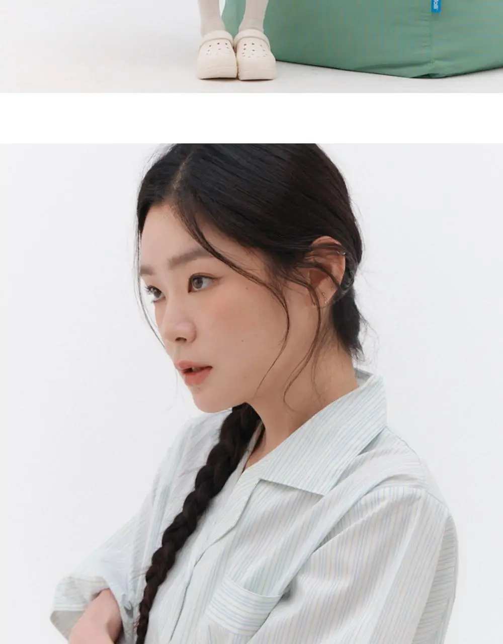 [곽민경 PICK] 오프아워 타이드리듬 치즈폼 반팔 잠옷 세트 (M / L / XL) 상세페이지 9